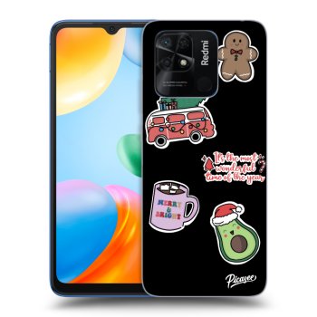 Maskica za Xiaomi Redmi 10C - Christmas Stickers