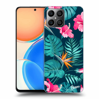 Maskica za Honor X8 - Pink Monstera