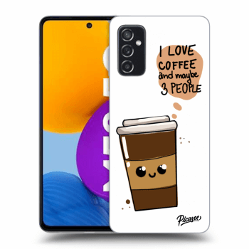 Picasee silikonska prozirna maskica za Samsung Galaxy M52 5G - Cute coffee