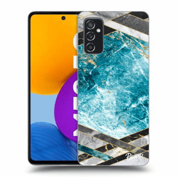 Maskica za Samsung Galaxy M52 5G - Blue geometry