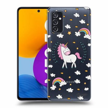 Picasee silikonska prozirna maskica za Samsung Galaxy M52 5G - Unicorn star heaven