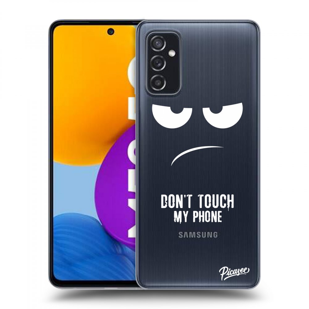 Picasee silikonska prozirna maskica za Samsung Galaxy M52 5G - Don't Touch My Phone