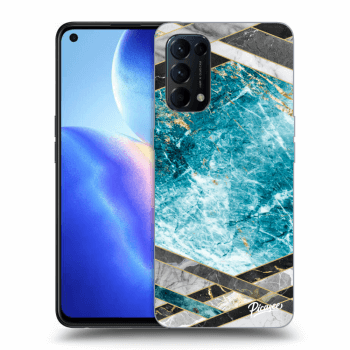 Maskica za OPPO Reno 5 5G - Blue geometry