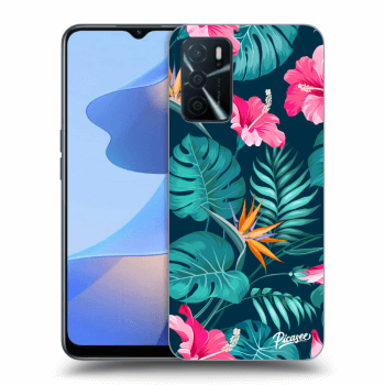 Maskica za OPPO A16 - Pink Monstera