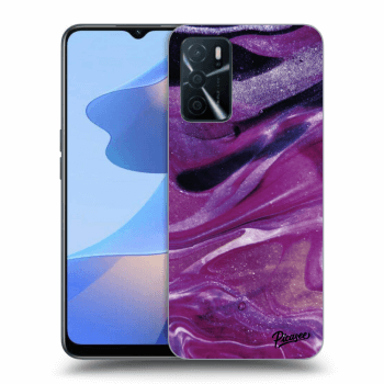 Maskica za OPPO A16 - Purple glitter