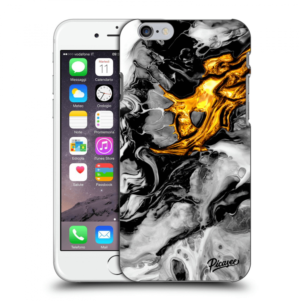 Picasee ULTIMATE CASE za Apple iPhone 6/6S - Black Gold 2