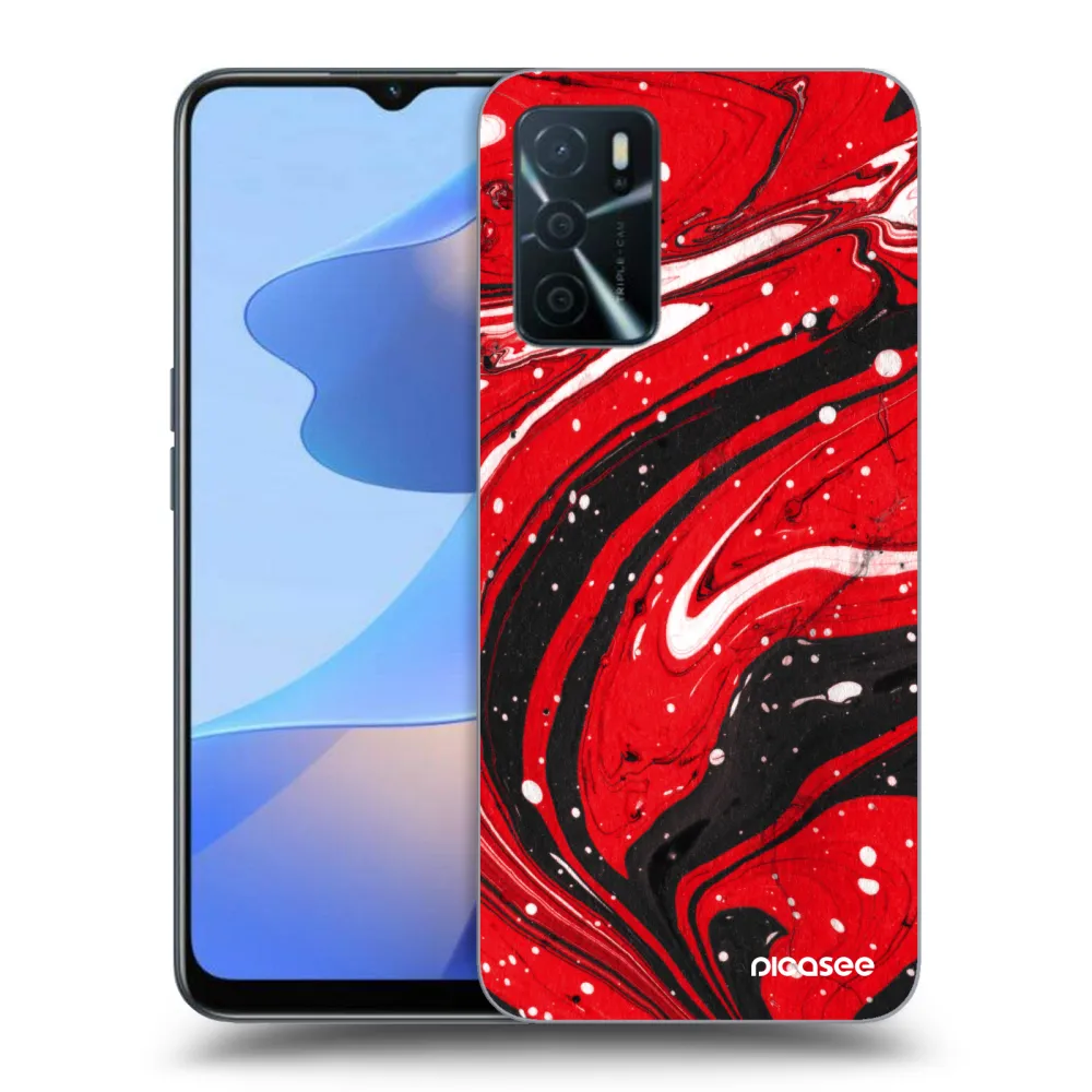 Picasee ULTIMATE CASE za OPPO A16s - Red black