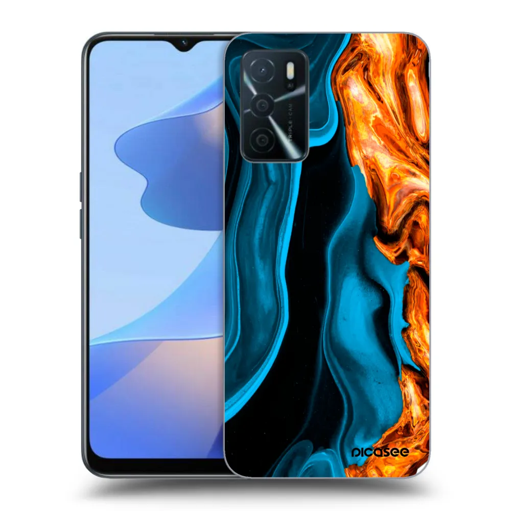 Picasee ULTIMATE CASE za OPPO A16s - Gold blue