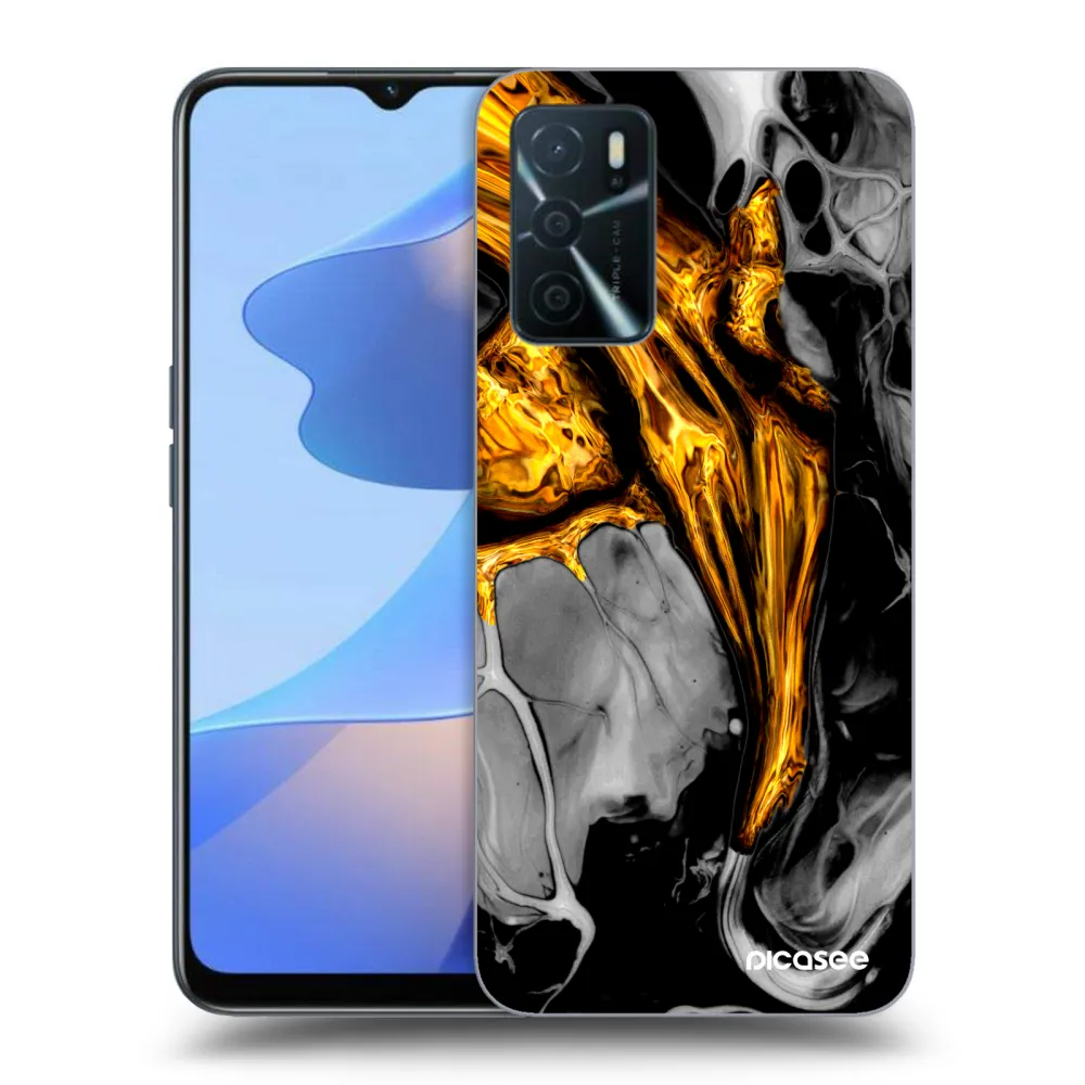 Picasee ULTIMATE CASE za OPPO A16s - Black Gold