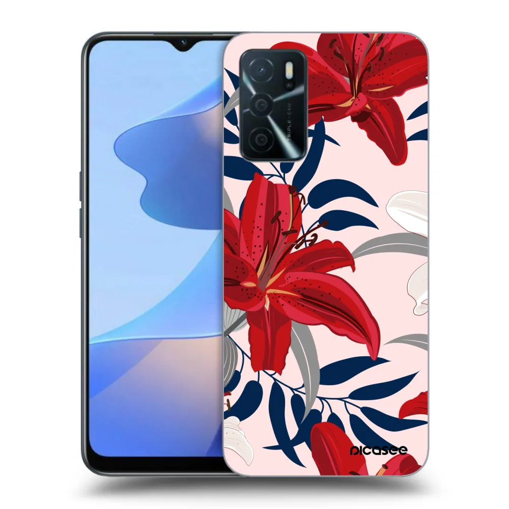 Picasee ULTIMATE CASE za OPPO A16s - Red Lily
