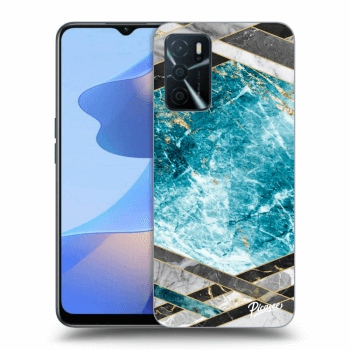 Maskica za OPPO A16s - Blue geometry