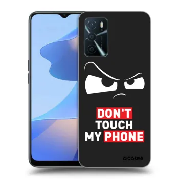 Picasee crna silikonska maskica za OPPO A16s - Cloudy Eye - Transparent
