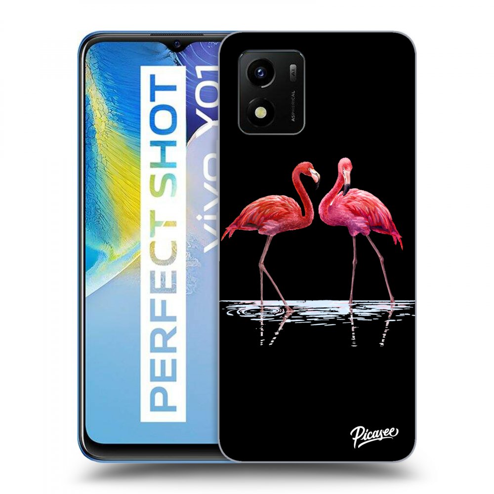 Picasee ULTIMATE CASE za Vivo Y01 - Flamingos couple