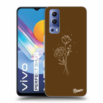 Picasee ULTIMATE CASE za Vivo Y52 5G - Brown flowers