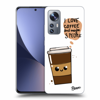 Picasee crna silikonska maskica za Xiaomi 12X - Cute coffee