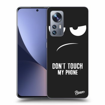 Picasee crna silikonska maskica za Xiaomi 12X - Don't Touch My Phone