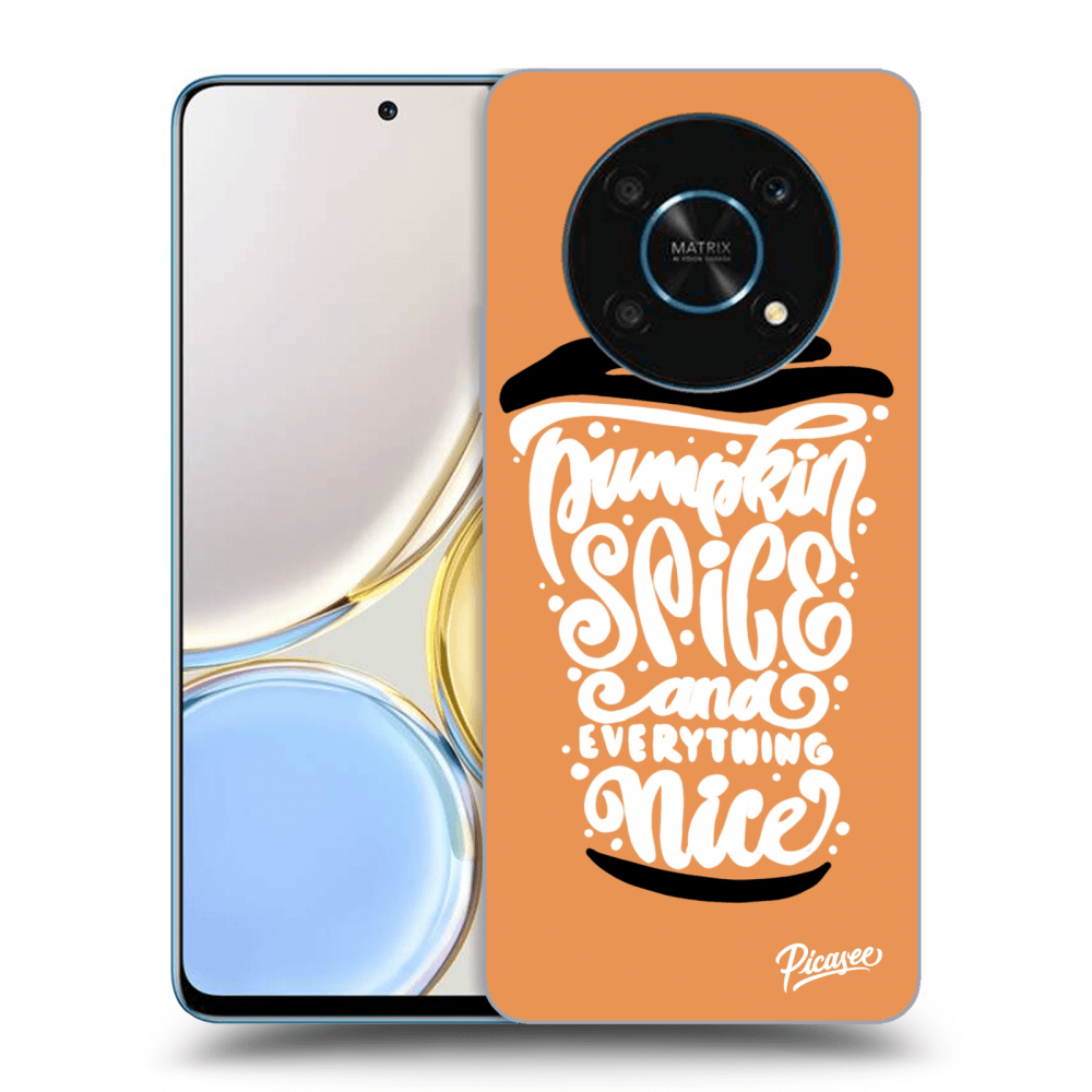 Picasee silikonska prozirna maskica za Honor Magic4 Lite 5G - Pumpkin coffee