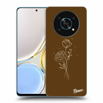 Picasee ULTIMATE CASE za Honor Magic4 Lite 5G - Brown flowers