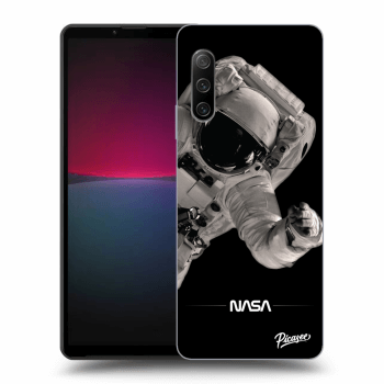 Picasee crna silikonska maskica za Sony Xperia 10 IV 5G - Astronaut Big