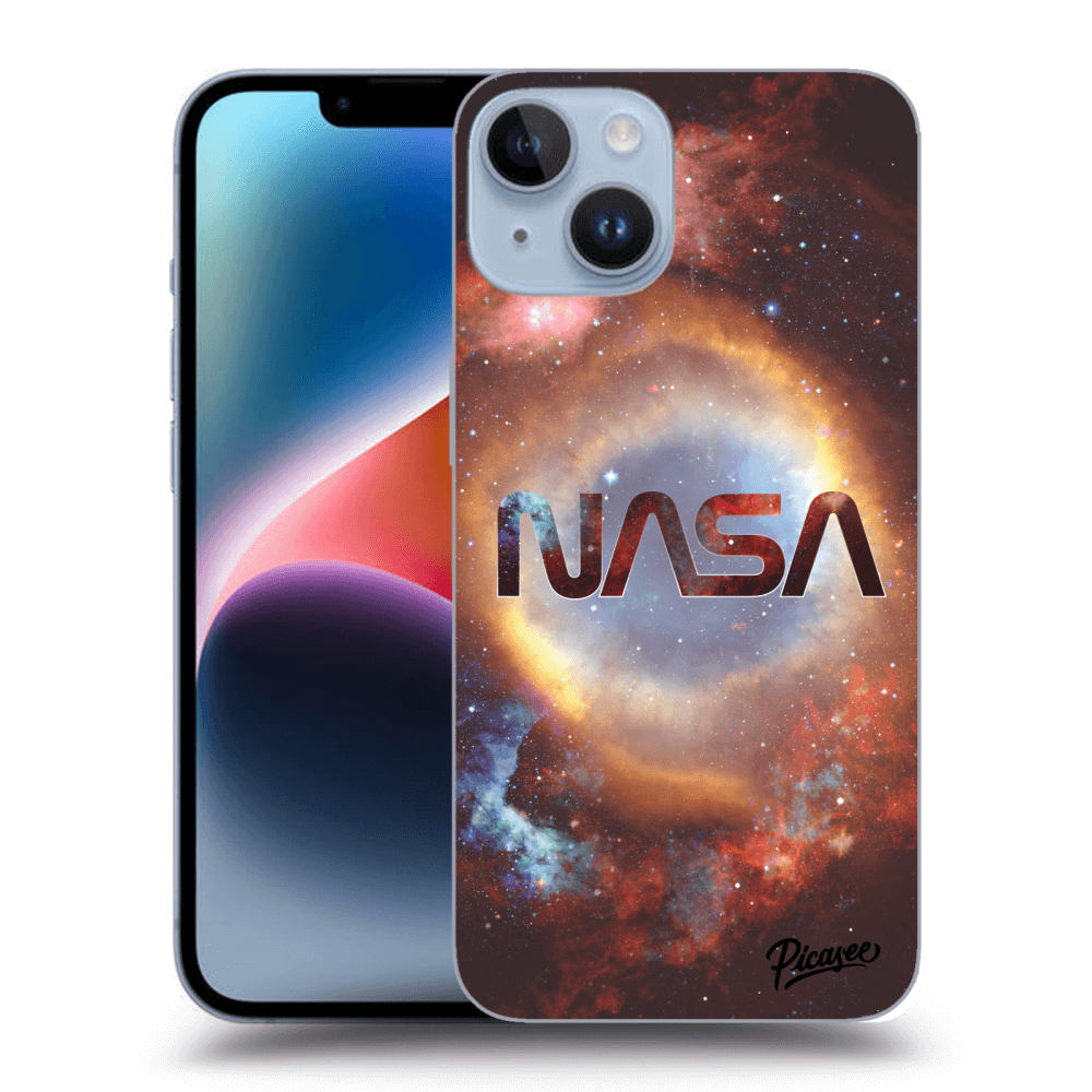 Picasee crna silikonska maskica za Apple iPhone 14 - Nebula