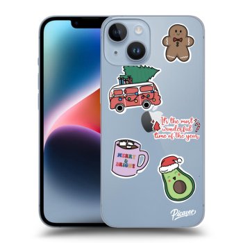 Maskica za Apple iPhone 14 - Christmas Stickers