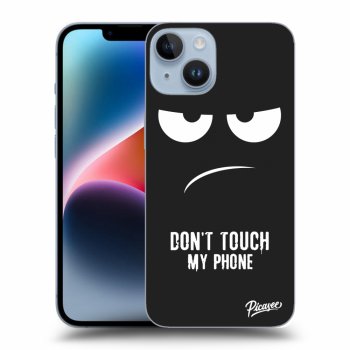 Picasee crna silikonska maskica za Apple iPhone 14 - Don't Touch My Phone