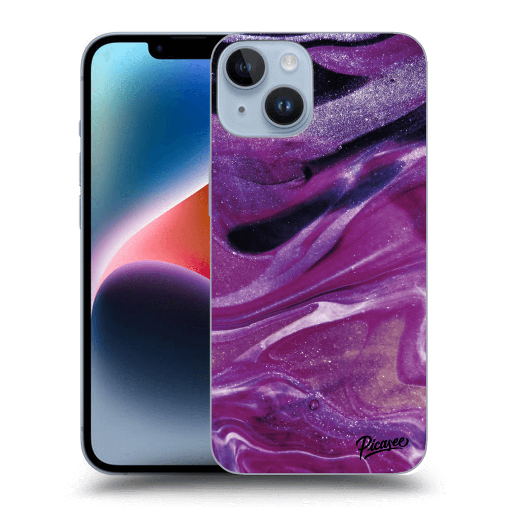 Picasee ULTIMATE CASE za Apple iPhone 14 - Purple glitter