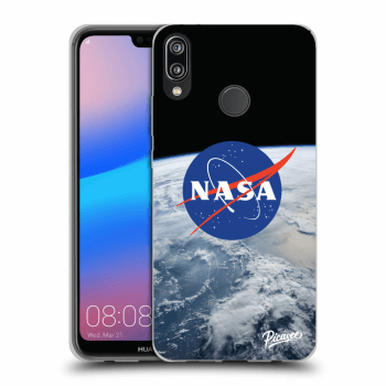 Picasee crna silikonska maskica za Huawei P20 Lite - Nasa Earth