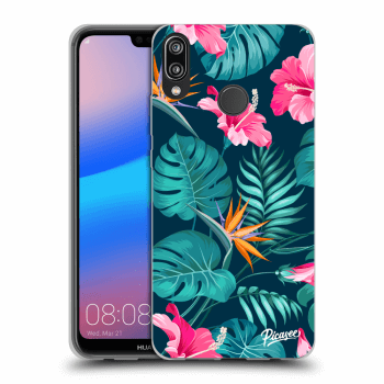 Maskica za Huawei P20 Lite - Pink Monstera