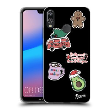 Maskica za Huawei P20 Lite - Christmas Stickers