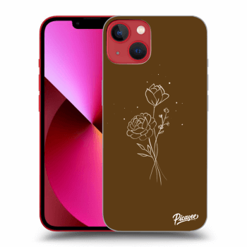 Picasee ULTIMATE CASE MagSafe za Apple iPhone 14 Plus - Brown flowers