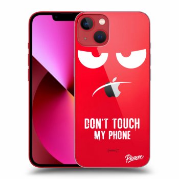 Picasee silikonska prozirna maskica za Apple iPhone 14 Plus - Don't Touch My Phone