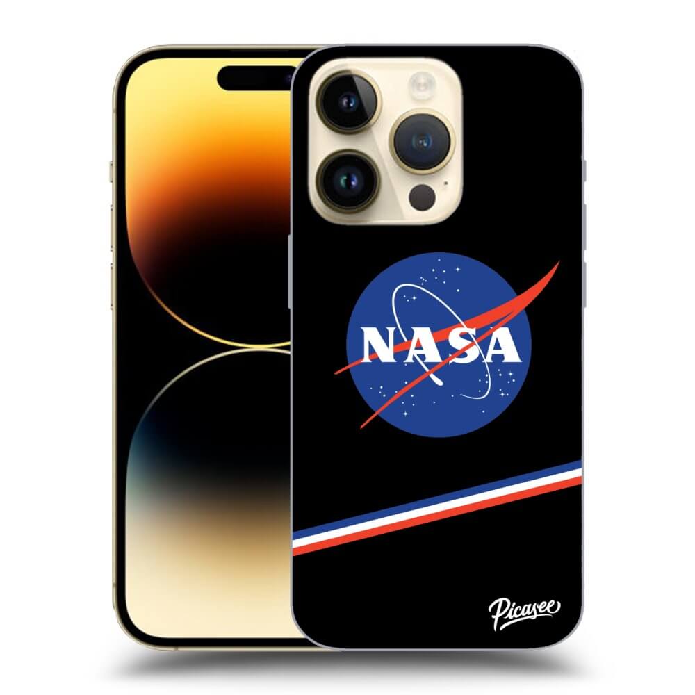 Picasee crna silikonska maskica za Apple iPhone 14 Pro - NASA Original