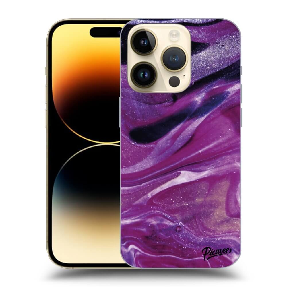 Picasee ULTIMATE CASE za Apple iPhone 14 Pro - Purple glitter