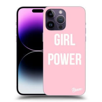 Picasee crna silikonska maskica za Apple iPhone 14 Pro Max - Girl power