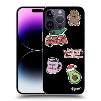 Maskica za Apple iPhone 14 Pro Max - Christmas Stickers