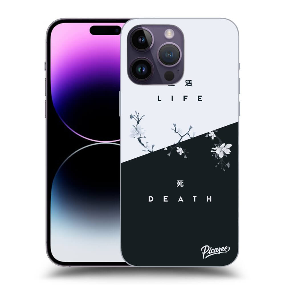 Picasee silikonska prozirna maskica za Apple iPhone 14 Pro Max - Life - Death
