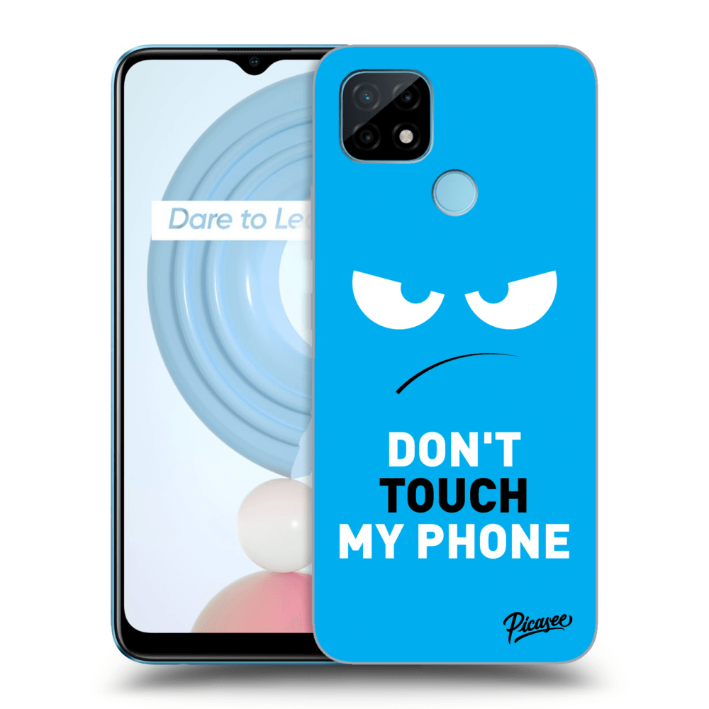 Picasee ULTIMATE CASE za Realme C21Y - Angry Eyes - Blue