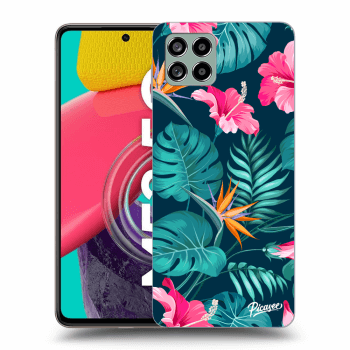 Maskica za Samsung Galaxy M53 5G - Pink Monstera