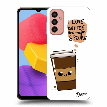 Picasee crna silikonska maskica za Samsung Galaxy M13 M135F - Cute coffee