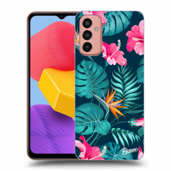 Maskica za Samsung Galaxy M13 M135F - Pink Monstera