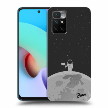 Picasee crna silikonska maskica za Xiaomi Redmi 10 (2022) - Astronaut