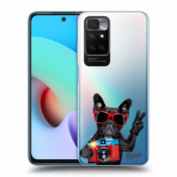 Picasee silikonska prozirna maskica za Xiaomi Redmi 10 (2022) - French Bulldog