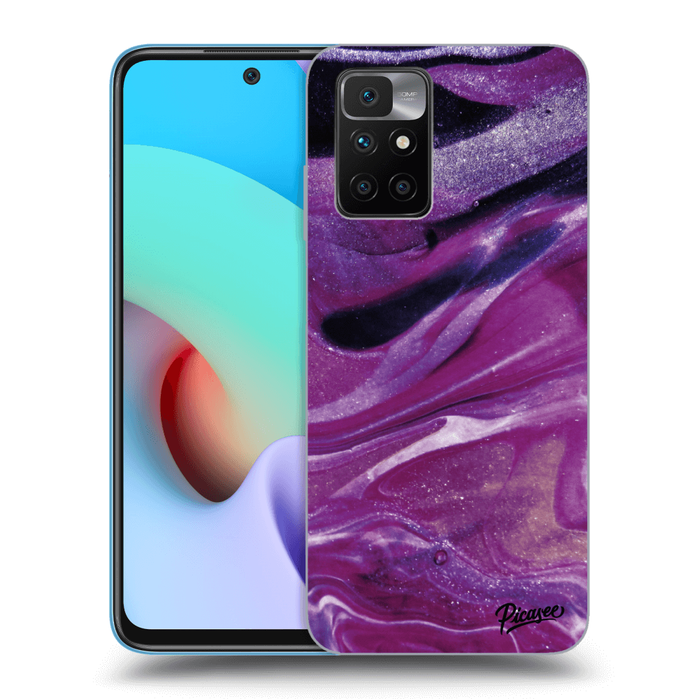 Picasee ULTIMATE CASE za Xiaomi Redmi 10 (2022) - Purple glitter