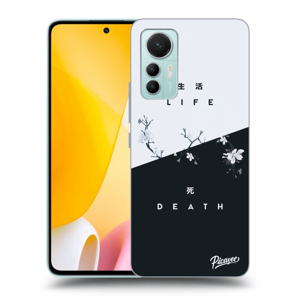 Picasee crna silikonska maskica za Xiaomi 12 Lite - Life - Death