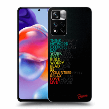 Picasee silikonska prozirna maskica za Xiaomi Redmi Note 11 Pro+ 5G - Motto life