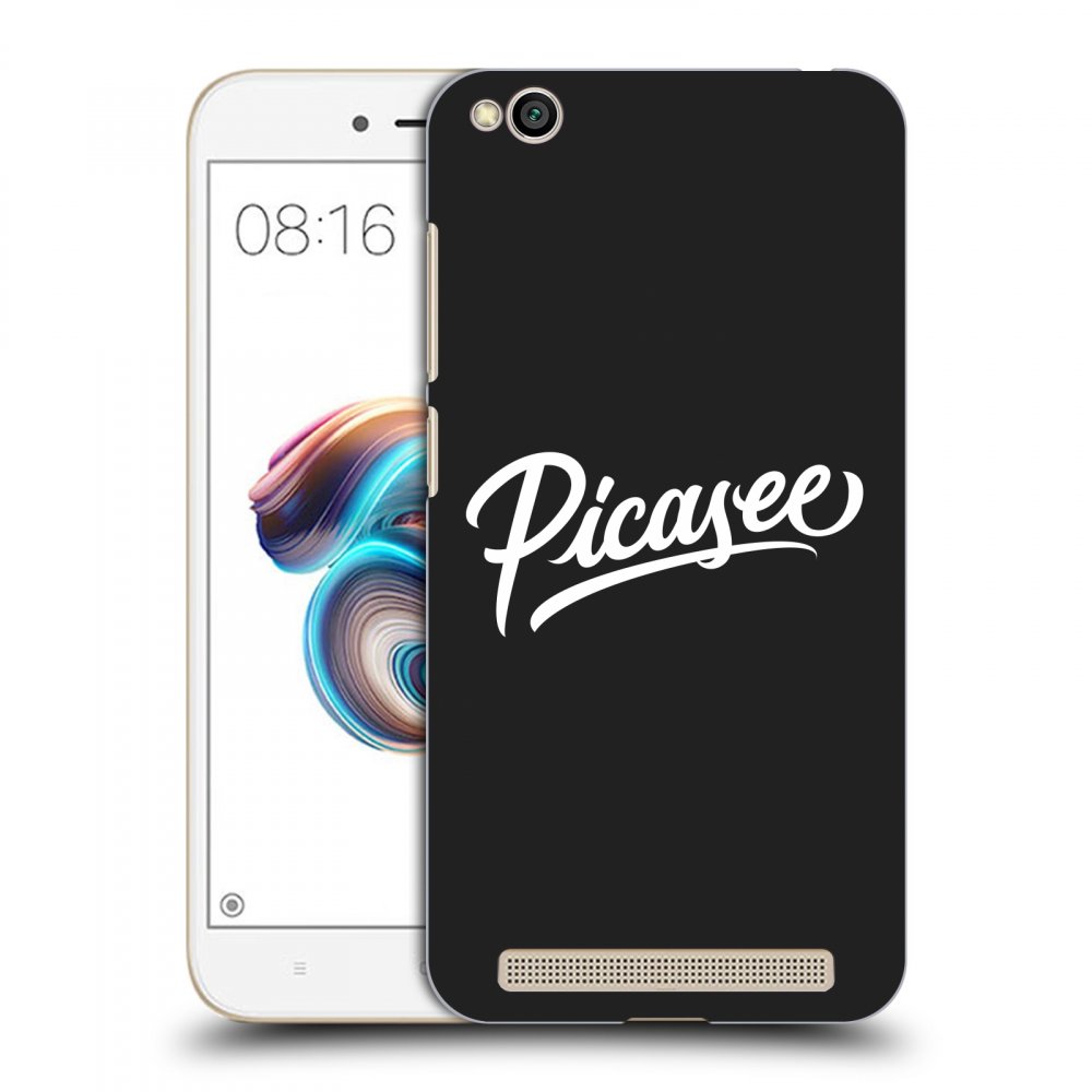 Picasee crna silikonska maskica za Xiaomi Redmi 5A - Picasee - White