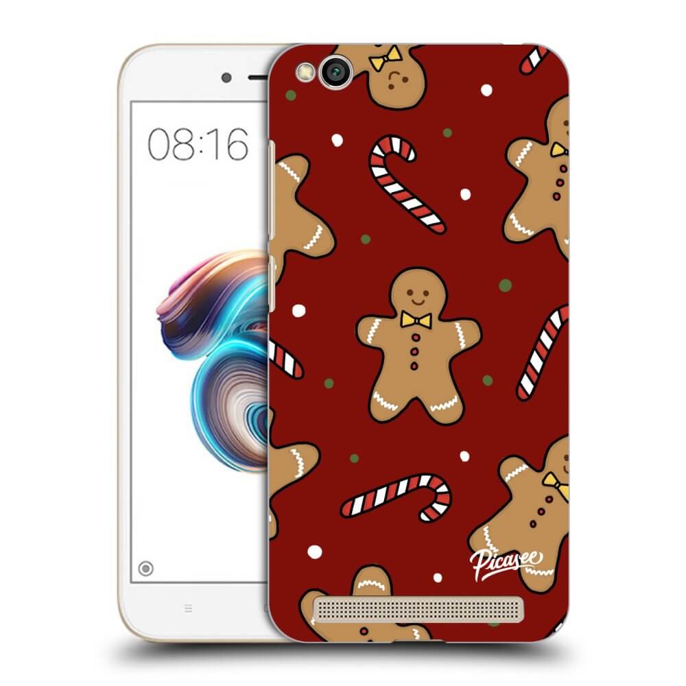 Picasee crna silikonska maskica za Xiaomi Redmi 5A - Gingerbread 2