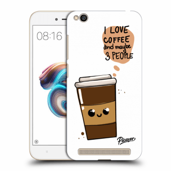 Picasee crna silikonska maskica za Xiaomi Redmi 5A - Cute coffee