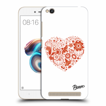 Picasee crna silikonska maskica za Xiaomi Redmi 5A - Big heart